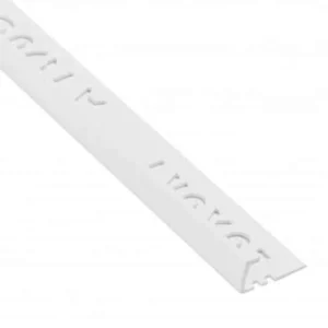 8mm Classic White PVC L Shaped Trim