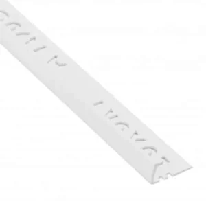 12mm Classic White PVC L Shaped Trim