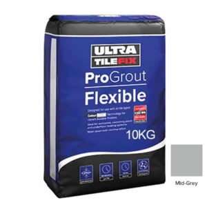 UltraTileFix ProGrout Flexible Tile Grout Mid Grey 10kg
