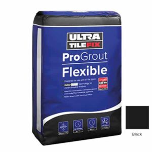 UltraTileFix ProGrout Flexible Tile Grout Black 3kg