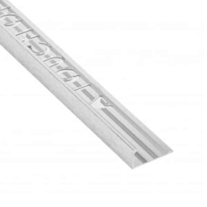 12.5mm Classic Brushed Chrome L Shaped Trim