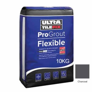 UltraTileFix ProGrout Flexible Tile Grout Charcoal 10kg