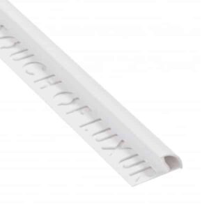 10mm Deluxe White PVC Round Trim