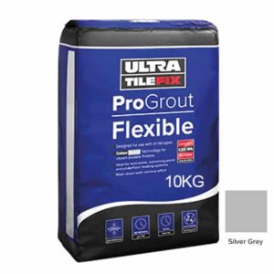 UltraTileFix ProGrout Flexible Tile Grout Silver Grey 10kg