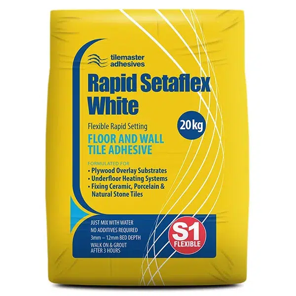 Rapid Setaflex Tile Adhesive C2 FT S1 White - 20kg