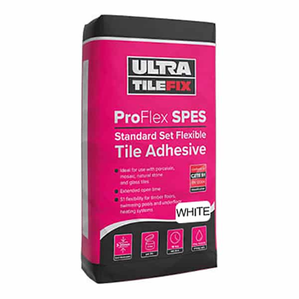 UltraTileFix ProFlex SPES Standard Set Tile Adhesive White 20kg