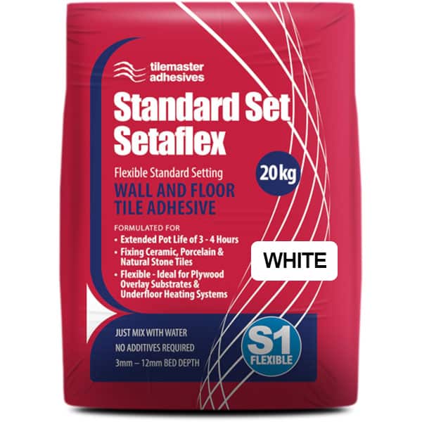 Tilemaster Standard Setaflex S1 Tile Adhesive White Buy Online