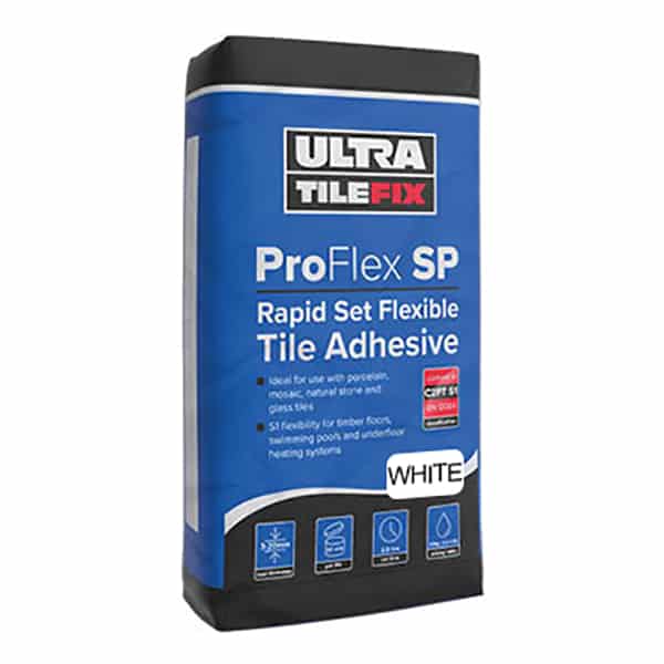 UltraTileFix ProFlex SP Rapid White Tile Adhesive 20kg