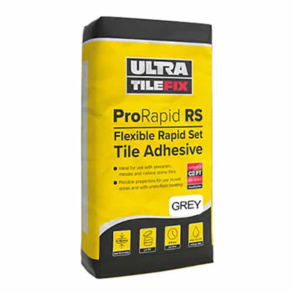 UltraTileFix ProRapid RS Rapid Tile Adhesive Grey 20kg
