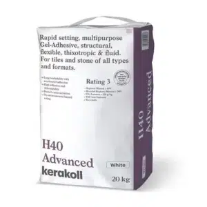 Kerakoll H40 Advanced Rapid Set Adhesive S1 White - 20kg