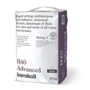 Kerakoll H40 Advanced Grey Rapid Set Adhesive S1 Grey 20kg