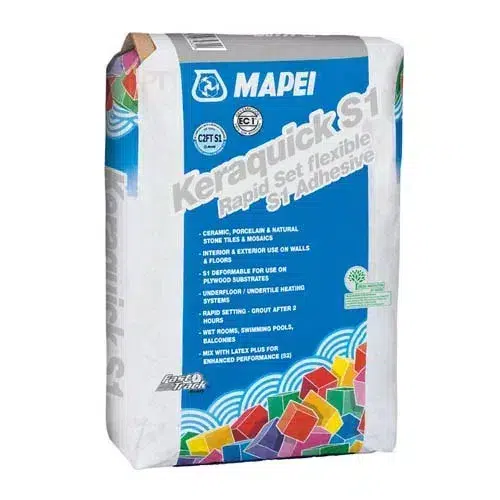 Mapei Keraquick White Rapid Set Flexible S1 Adhesive 20kg