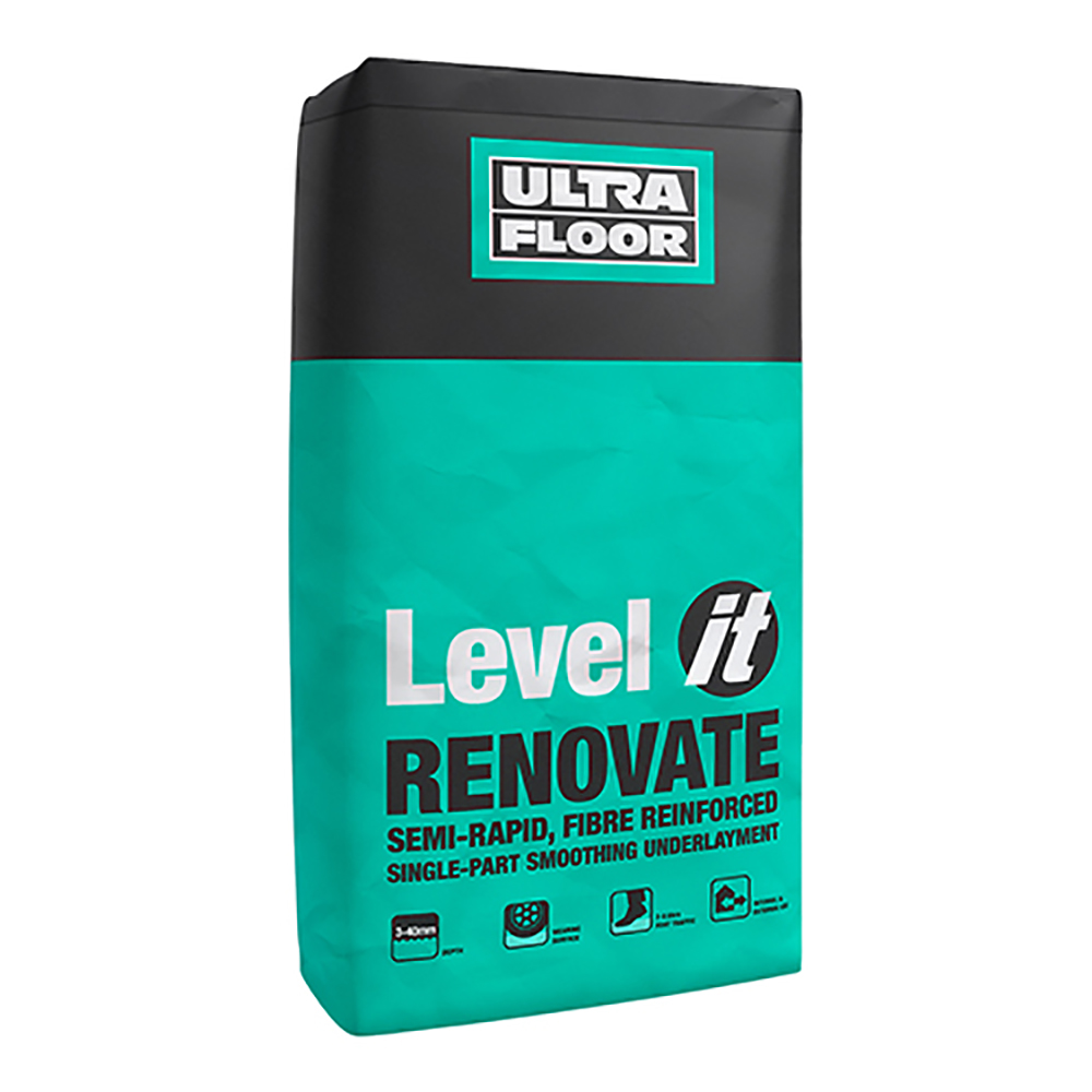 UltraFloor Level It Renovate Semi-Rapid Internal & External Smoothing Compound 20kg