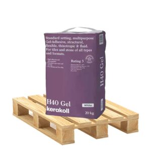 Kerakoll H40 Gel White Standard Set S1 Adhesive 20kg - Pallet Deal