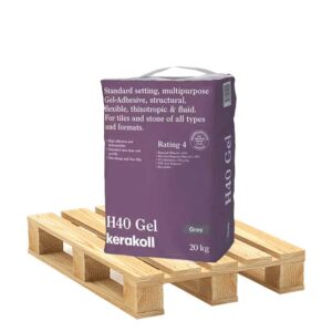 Kerakoll H40 Gel Grey Standard Set S1 Adhesive 20kg - Pallet Deal