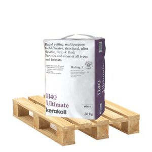 Kerakoll H40 Ultimate S2 Rapid Set White Adhesive 20kg - Pallet Deal