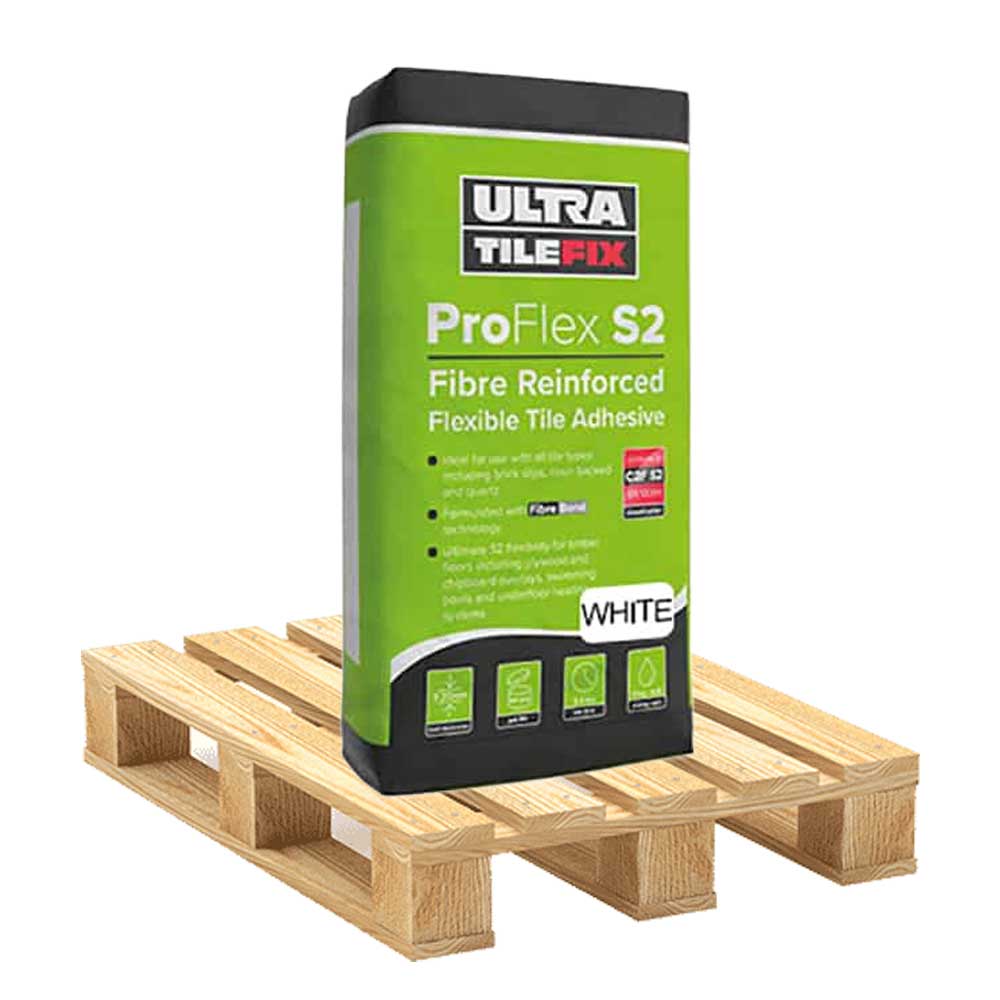 UltraTile ProFlex S2 Rapid Tile Adhesive White 20kg - Pallet Deal
