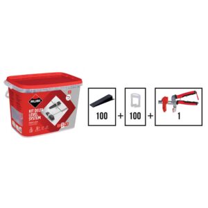 Rubi Delta Level 2mm Levelling System Kit
